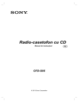 Sony CFD-S07CP Instrucțiuni de utilizare