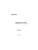 Sony SRS-A3 Instrucțiuni de utilizare