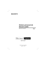 Sony RDP-X30iP Instrucțiuni de utilizare