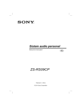 Sony ZS-RS09CP Instrucțiuni de utilizare