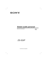 Sony ZS-S2iP Instrucțiuni de utilizare