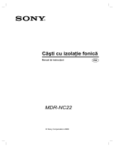 Sony MDR-NC22 Instrucțiuni de utilizare