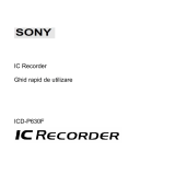 Sony ICD-P630F Instrucțiuni de utilizare