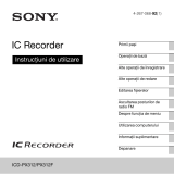 Sony ICD-PX312 Instrucțiuni de utilizare