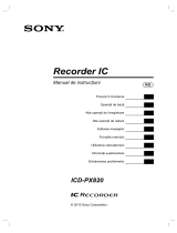 Sony ICD-PX820 Instrucțiuni de utilizare