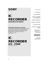 Sony ICD-P530F Instrucțiuni de utilizare