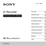 Sony ICD-SX712 Instrucțiuni de utilizare