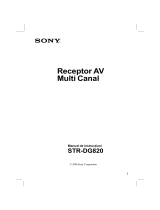 Sony STR-DG820 Instrucțiuni de utilizare