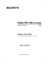 Sony ICF-C318 Instrucțiuni de utilizare