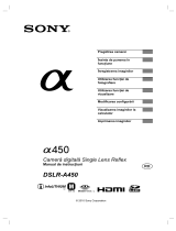 Sony DSLR-A450L Instrucțiuni de utilizare