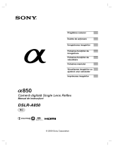 Sony DSLR-A850 Instrucțiuni de utilizare