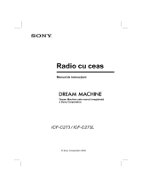 Sony ICF-C273 Instrucțiuni de utilizare