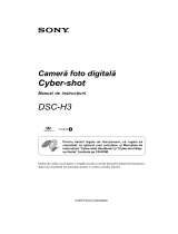 Sony DSC-H3 Ghid de inițiere rapidă