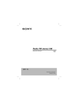 Sony SRF-18 Instrucțiuni de utilizare