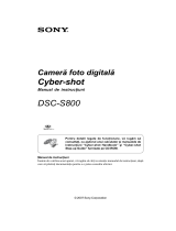 Sony DSC-S800 Ghid de inițiere rapidă