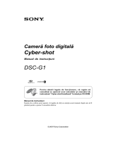 Sony DSC-G1 Ghid de inițiere rapidă