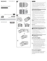 Sony SAL70300G2 Instrucțiuni de utilizare