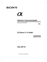 Sony SAL35F18 Instrucțiuni de utilizare