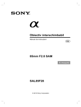 Sony SAL85F28 Instrucțiuni de utilizare