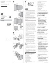 Sony SELP18110G Instrucțiuni de utilizare