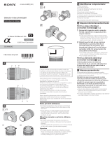 Sony SEL90M28G Instrucțiuni de utilizare