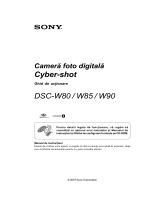 Sony DSC-W85 Ghid de inițiere rapidă
