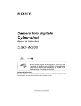 Sony DSC-W200 Instrucțiuni de utilizare