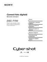 Sony DSC-T700 Instrucțiuni de utilizare