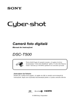 Sony DSC-T500 Instrucțiuni de utilizare