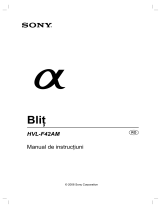 Sony HVL-F42AM Instrucțiuni de utilizare