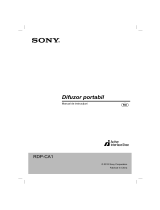 Sony RDP-CA1 Instrucțiuni de utilizare