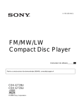 Sony CDX-GT39U Instrucțiuni de utilizare