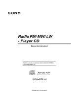 Sony CDX-GT31U Instrucțiuni de utilizare