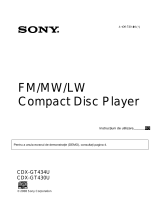 Sony CDX-GT430U Instrucțiuni de utilizare