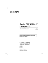 Sony CDX-GT264MP Instrucțiuni de utilizare