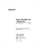 Sony CDX-GT560UI Instrucțiuni de utilizare