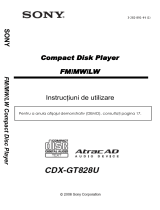 Sony CDX-GT828U Instrucțiuni de utilizare