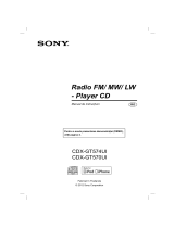 Sony CDX-GT570UI Instrucțiuni de utilizare
