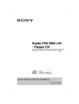 Sony CDX-G2001UI Ghid de inițiere rapidă