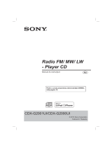 Sony CDX-G2000UI Instrucțiuni de utilizare