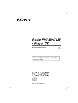 Sony CDX-GT252MP Instrucțiuni de utilizare