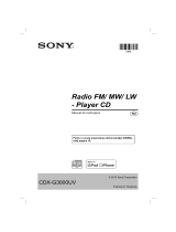 Sony CDX-G3000UV Instrucțiuni de utilizare
