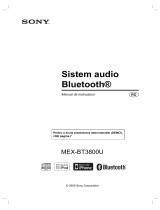 Sony MEX-BT3800U Instrucțiuni de utilizare