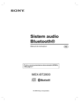 Sony MEX-BT2800 Instrucțiuni de utilizare