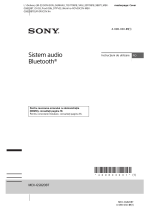 Sony MEX-GS820BT Instrucțiuni de utilizare