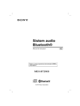 Sony MEX-BT2900 Instrucțiuni de utilizare