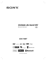 Sony XAV-70BT Instrucțiuni de utilizare