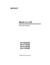Sony XS-F1336SE Instrucțiuni de utilizare