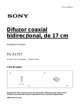 Sony XS-A1727 Instrucțiuni de utilizare