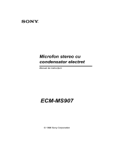 Sony ECM-MS907 Instrucțiuni de utilizare